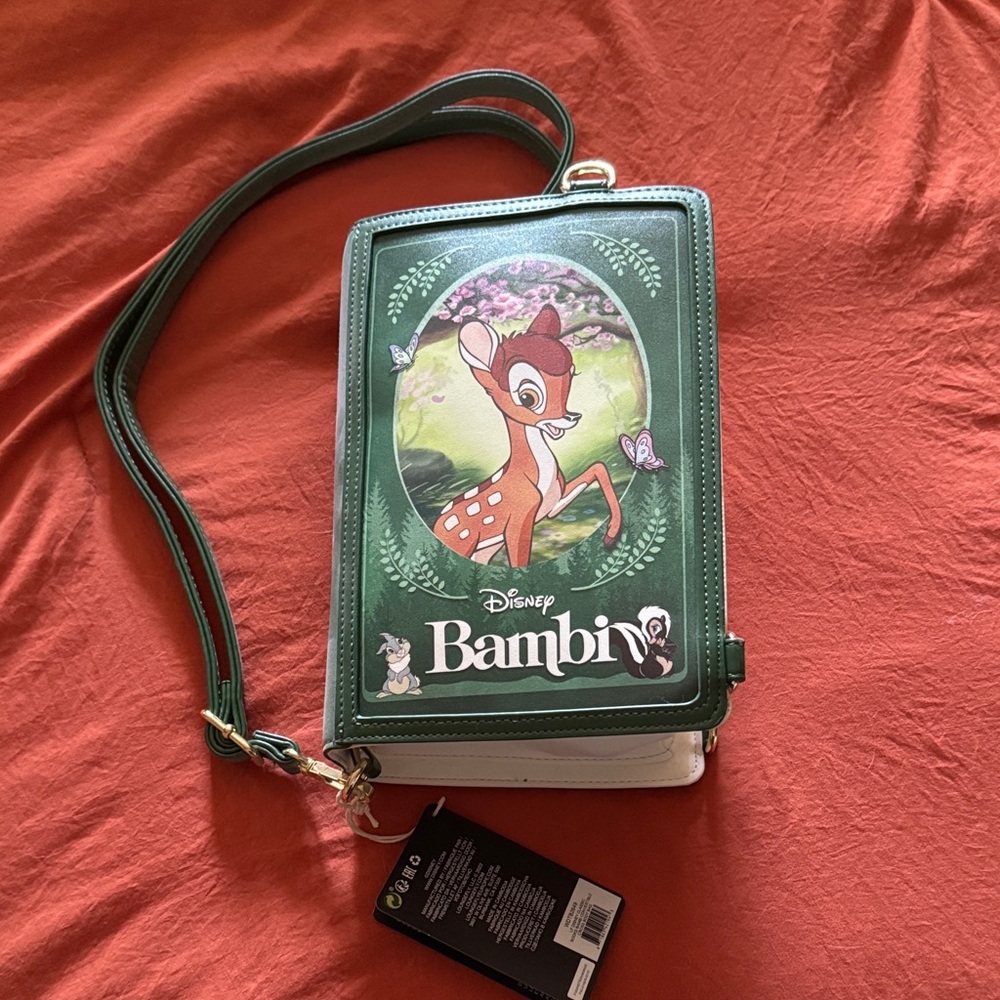 Disney Bambi Green and White Crossbody Bag